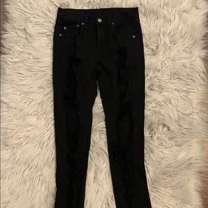 Ripped black jeans